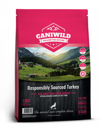 Caniwild Grain-Free Adult Large Responsibly Sourced™ Turkey 2kg, hipoalergiczna z indykiem jakości Human-Grade