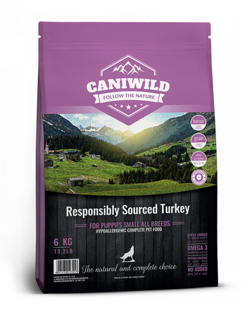 Caniwild Grain-Free Puppy Small Responsibly Sourced™ Turkey 2kg, hipoalergiczna z indykiem jakości Human-Grade